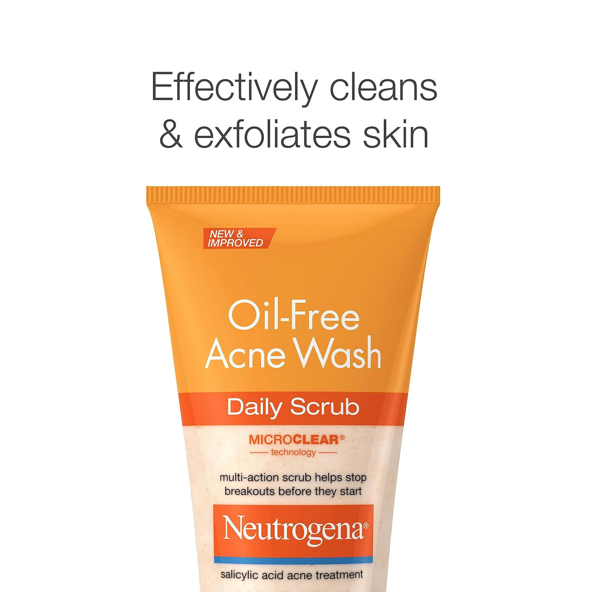 Neutrogena Oil-Free Acne Face Wash with 2% Salicylic Acid – Clean Vanity Staple for a Streamlined Skincare Shelf