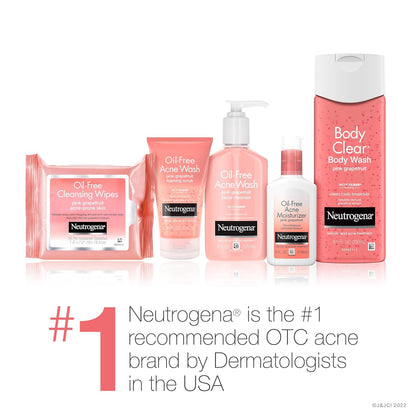 Neutrogena Oil-Free Pink Grapefruit Acne Face Wash – Streamlined Daily Cleanser for a Simple, Intentional Skincare Shelf