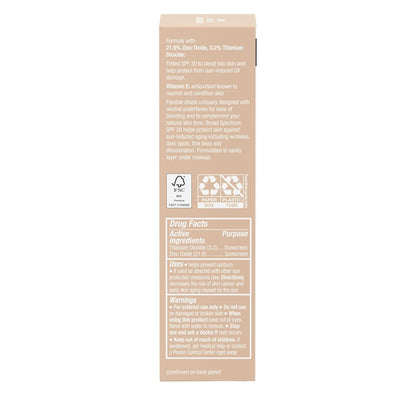 Neutrogena Purescreen+ Mineral UV Tint Face Liquid Tinted Sunscreen – One-Step Tinted Base, Streamlined Vanity SPF 30