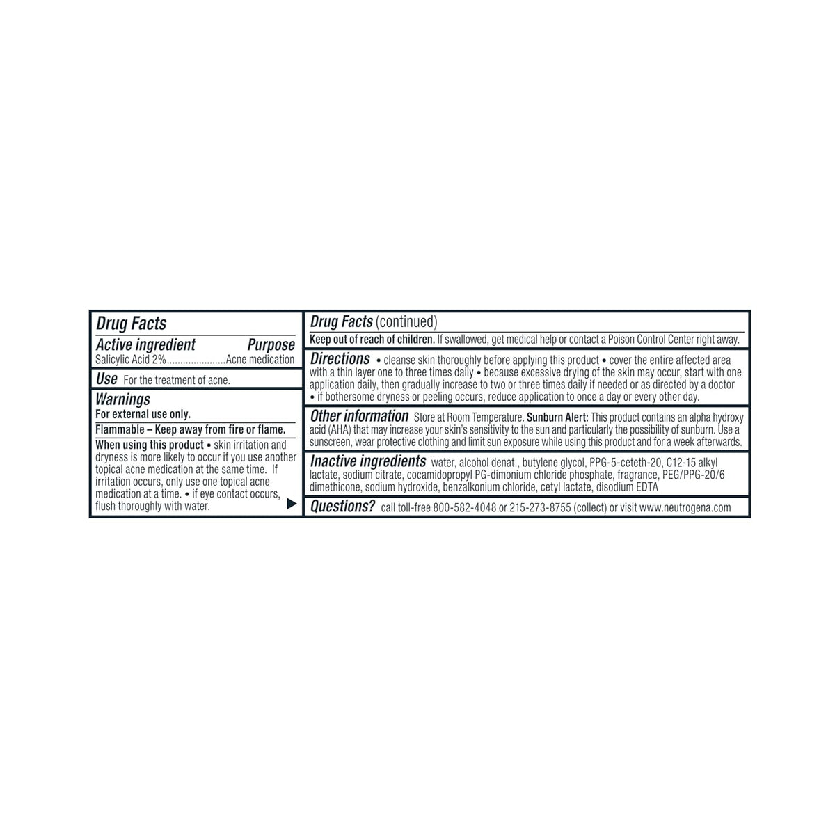 Neutrogena Rapid Clear Acne Pads – Travel-Size Pore Treatment for Camping Weekends and Road Trips, 60 Count