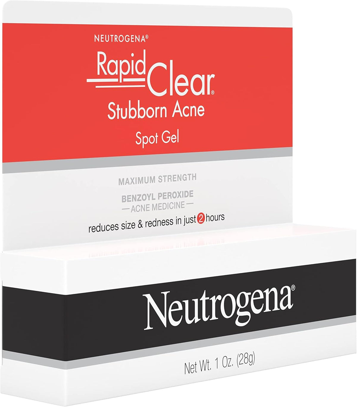 Neutrogena Rapid Clear Stubborn Acne Spot Treatment Gel – Nightly Self-Care Essential for Acne-Prone Skin, Maximum Strength Pimple Cream