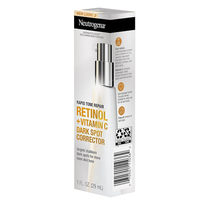 Neutrogena Rapid Tone Repair Retinol + Vitamin C Serum – Daily Brightening Ritual for an Even, Radiant Complexion