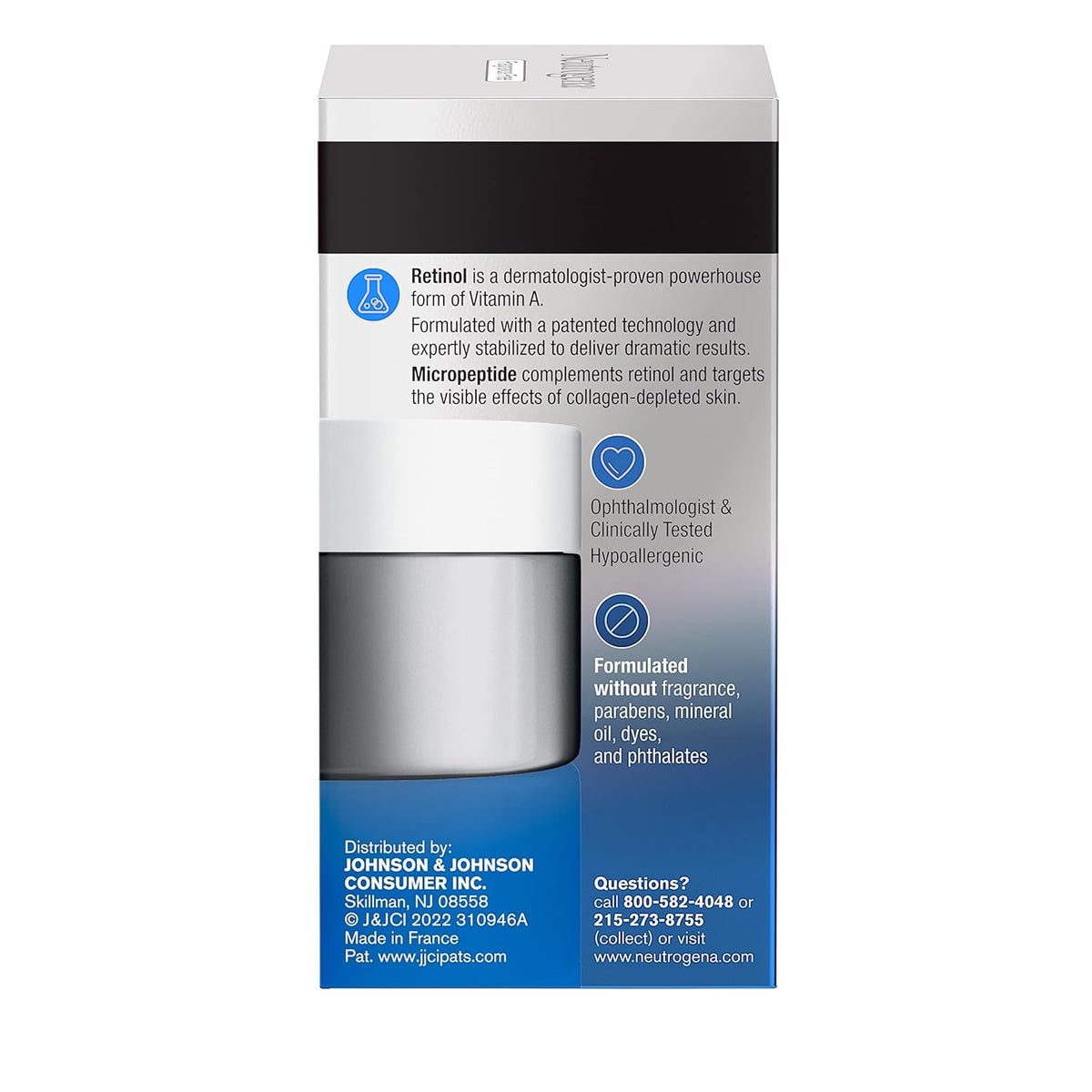 Neutrogena Rapid Wrinkle Repair Retinol Pro+ Eye Cream – Ophthalmologist-Tested Daily Treatment for Delicate Eyes