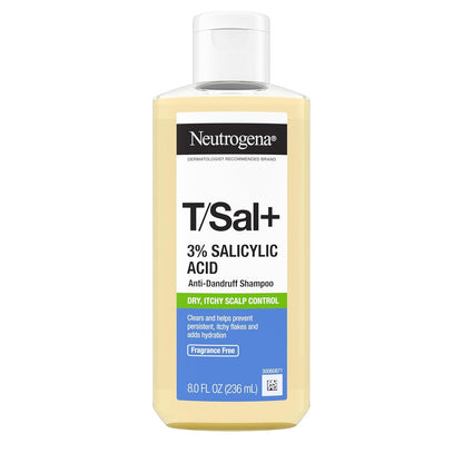 Neutrogena T/Sal+ Therapeutic Shampoo – Scalp Care Ritual for Persistent Dandruff, 8 fl oz