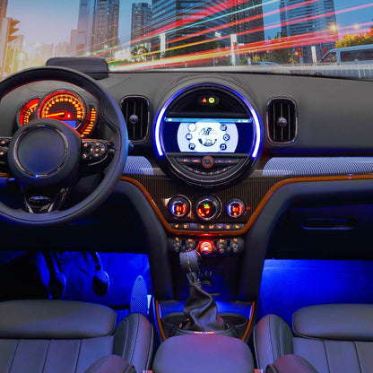 Nilight Music Sync LED Car Strip Lights – Cool Birthday Gift for Teens and Car Lovers, USB Plug-and-Play Interior Light Kit