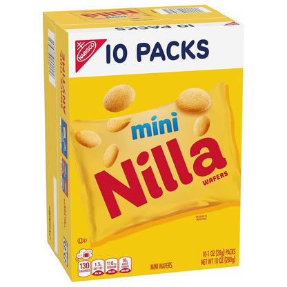 NILLA Wafers Mini Cookies – Nostalgic Vanilla Wafer Gift Pack for Mom and Grandma