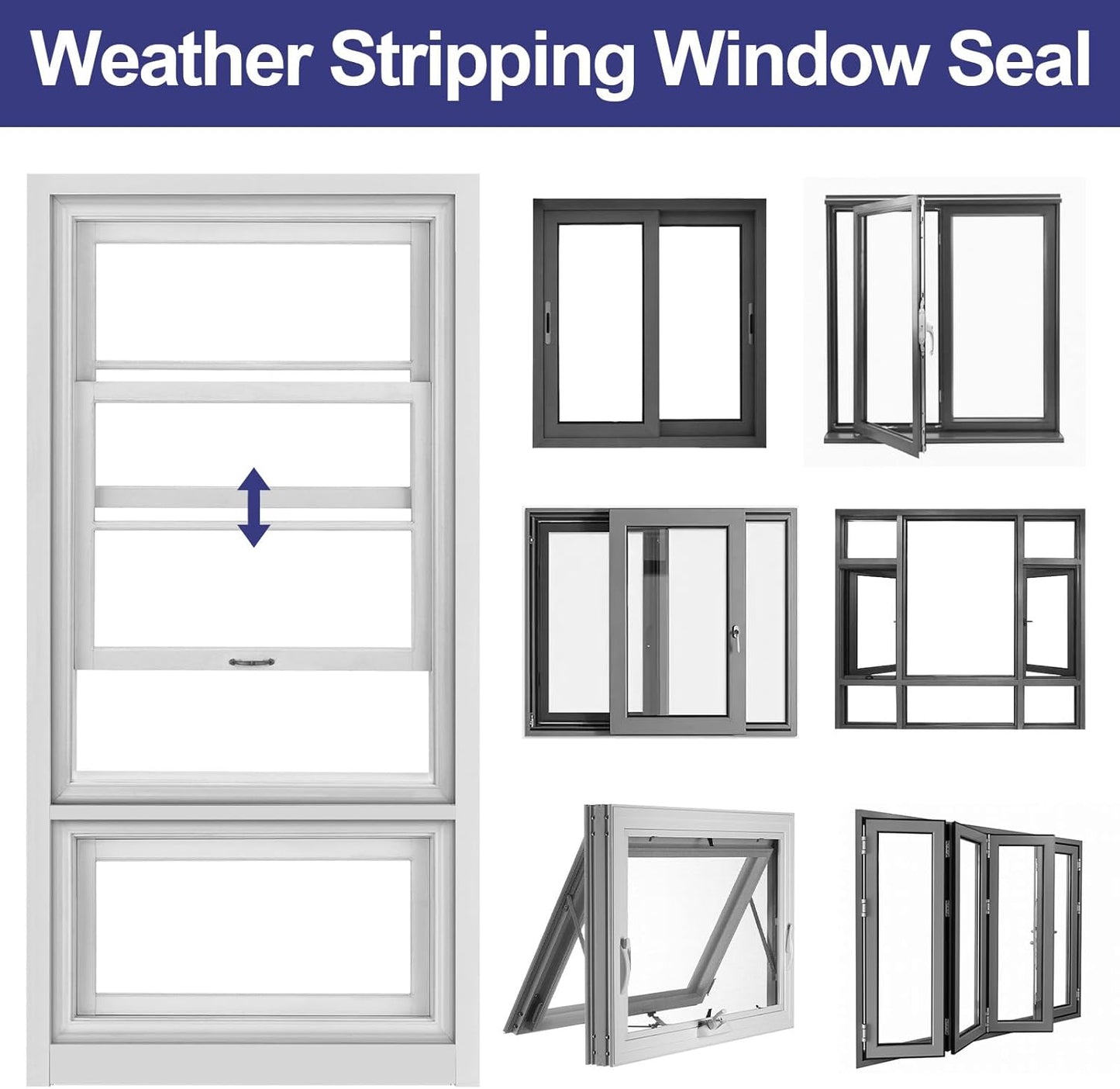 Nisorlin Weather Stripping Door Seal Strip – Cozy Living Room Decor Upgrade, Draft-Blocking Foam Weatherstrip