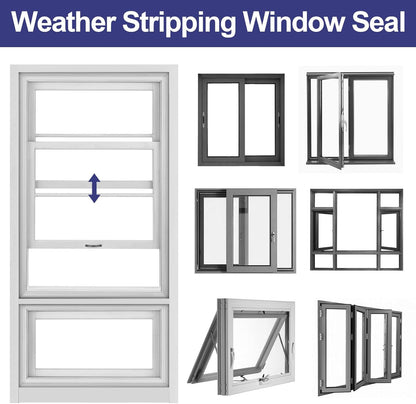 Nisorlin Weather Stripping Door Seal Strip – Cozy Living Room Decor Upgrade, Draft-Blocking Foam Weatherstrip