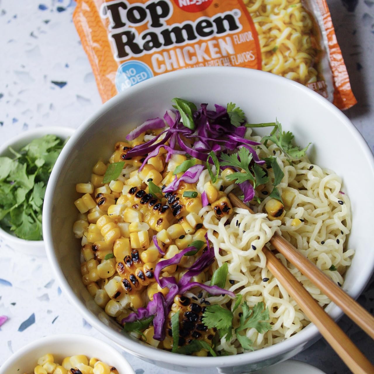 Nissin Top Ramen Bowl – Single-Serve Bowl for Clutter-Free Lunch Prep, Just Add Water, Beef 6-Pack
