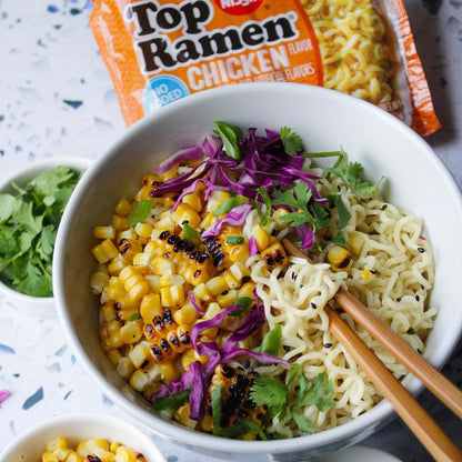 Nissin Top Ramen Bowl – Single-Serve Bowl for Clutter-Free Lunch Prep, Just Add Water, Beef 6-Pack