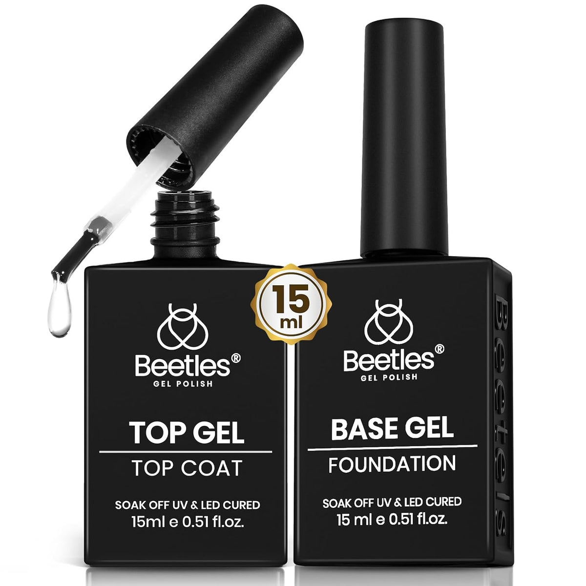 no-wipe glossy top coat that cures to a non-tacky finish under led lamp