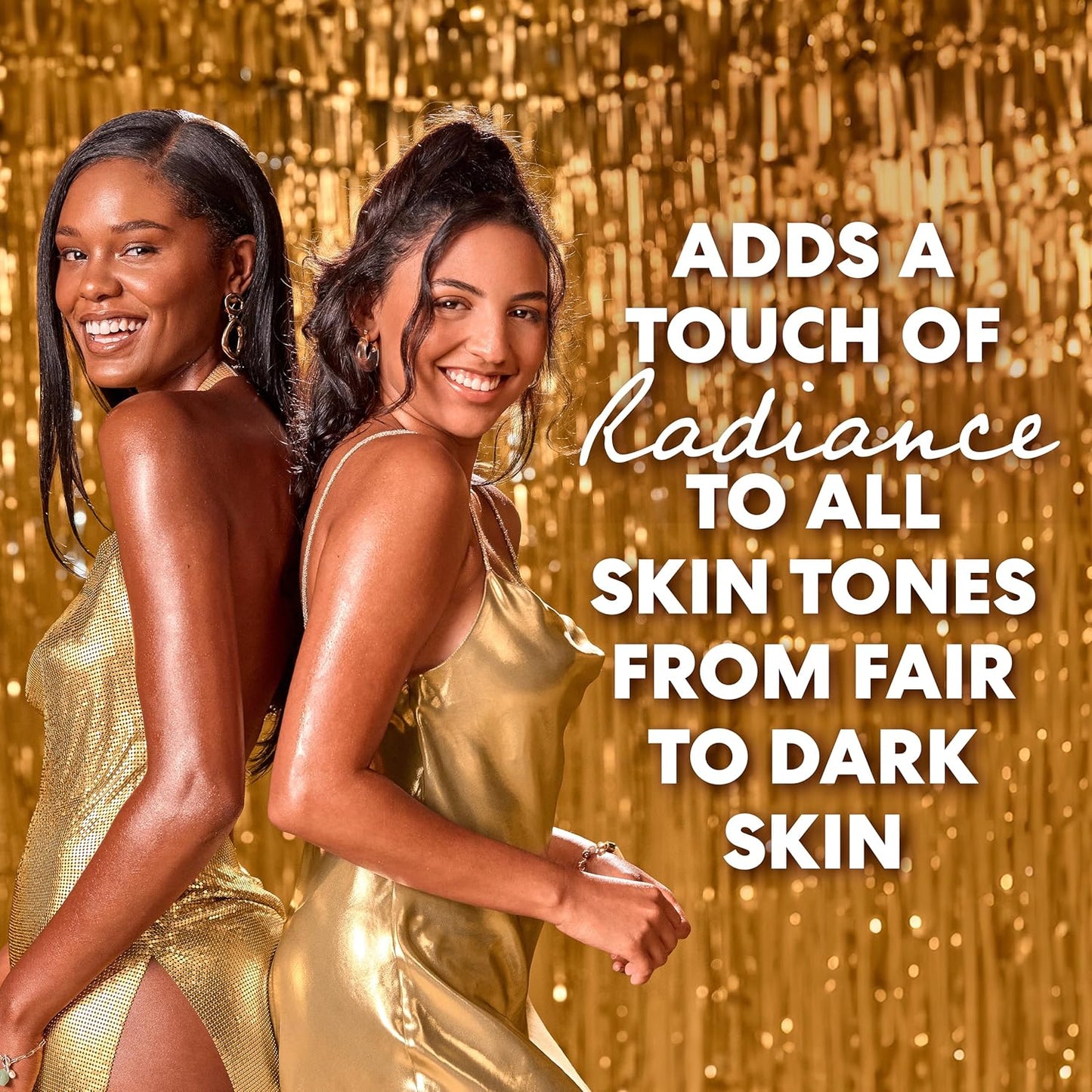 non-staining formula safe for arms, cheeks, legs, and decolletage on all skin tones