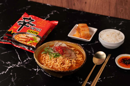 Nongshim Shin Ramyun Instant Noodles – Compact Backpacking Dinner for Outdoor Adventures