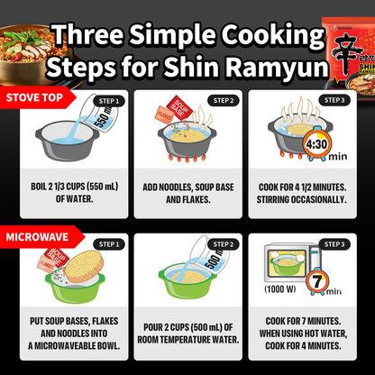 Nongshim Shin Ramyun Instant Noodles – Compact Backpacking Dinner for Outdoor Adventures