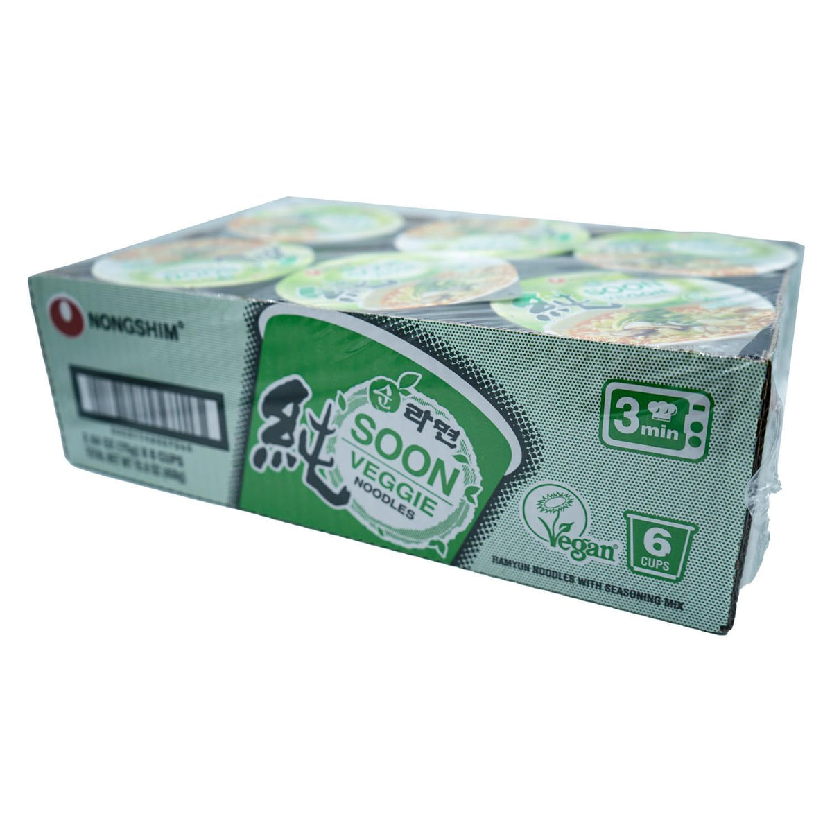 Nongshim Soon Vegan Cup Noodle – Single-Serve Office Pantry Staple for Busy Professionals, Ready in Minutes