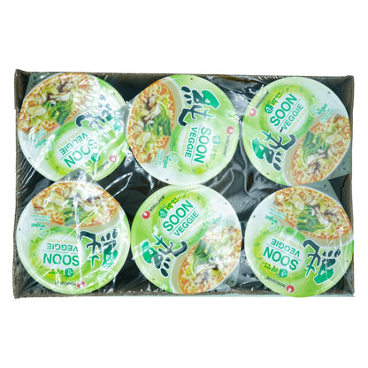 Nongshim Soon Vegan Cup Noodle – Single-Serve Office Pantry Staple for Busy Professionals, Ready in Minutes