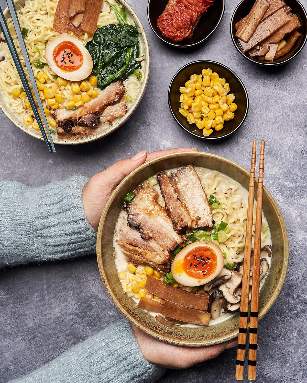 Nongshim Tonkotsu Ramen with Kuromatsu Black Garlic Oil Noodle Big Bowl, 3.56 Ounce (Pack Of 6) – Hot Camp Meal with Just Boiled Water
