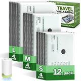 Travel Compression Bags Premium Kit - Ready-to-Gift Vacuum Bags for Newlyweds, Retirees, and Minimalist Friends