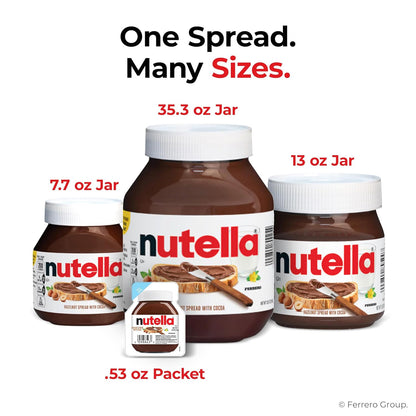 Nutella Hazelnut Spread with Cocoa – Versatile Pantry Jar for Home Breakfasts and Baking, 26.5 oz