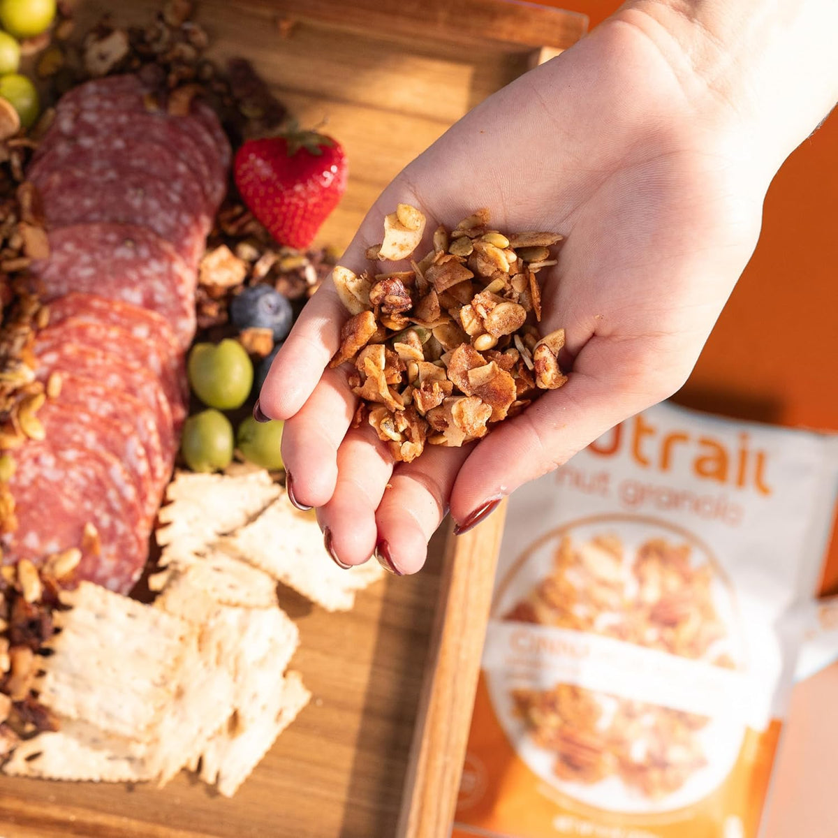 NuTrail Cinnamon Pecan Nut Granola – Simple Three-Ingredient-Style Snack for Intentional Eating