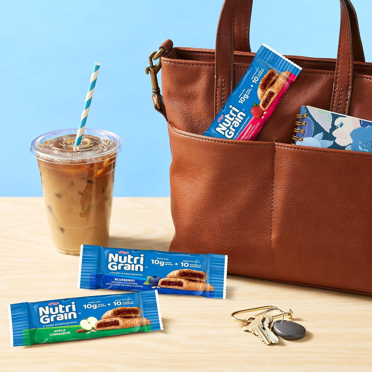 Nutri-Grain Whole Grain Bars – Hiking Pack Snack for Active Families, Individually Wrapped 32 Count