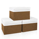 Brown & White - Large - 3 Pack