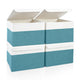 Teal & White - Medium - 4 Pack