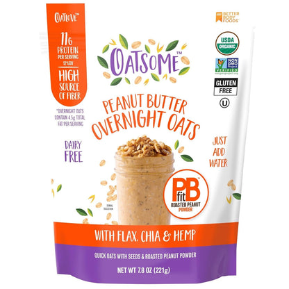 Oatsome PBfit Overnight Oats – Family Breakfast Base for Lunchboxes and Fuss-Free Mornings