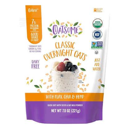 Oatsome PBfit Overnight Oats – Family Breakfast Base for Lunchboxes and Fuss-Free Mornings