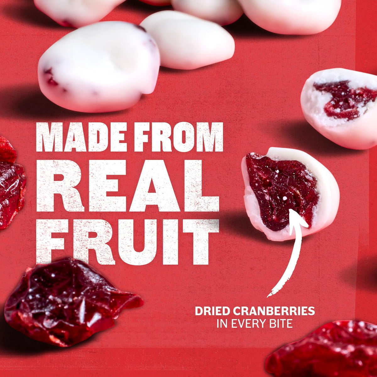 Ocean Spray Greek Yogurt Dried Cranberries, Guilt Free Pantry Snack for Self Care and Mindful Snacking