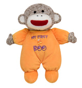 Baby Starters My First Boo Sock Monkey Plush – Embroidered Eyes and Nose with No Choking Hazards for Infants