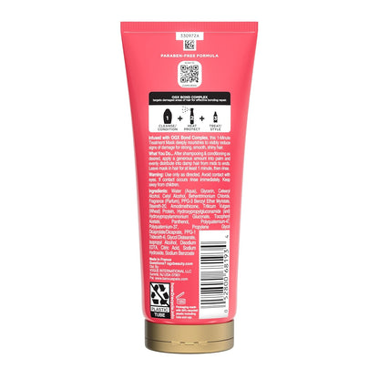 OGX Bond Protein Repair 1-Minute Treatment Mask – Evening Self-Care Ritual for Color-Treated Hair at Home