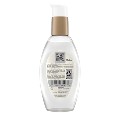 OGX Nourishing + Coconut Milk Anti-Breakage Serum, 4 Fl Oz – Daily Hair Repair Ritual for Curly, Textured, and Breakage-Prone Hair