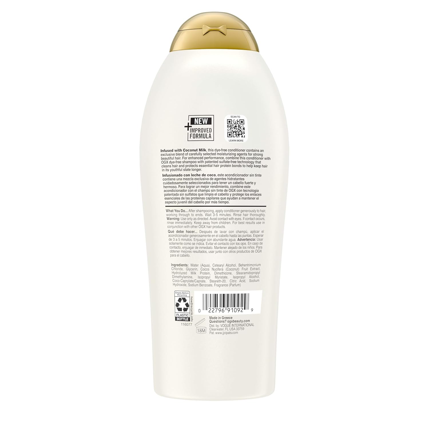 OGX Nourishing + Coconut Milk Conditioner – Thoughtful Self-Care Gift for Her Birthday or Mother's Day