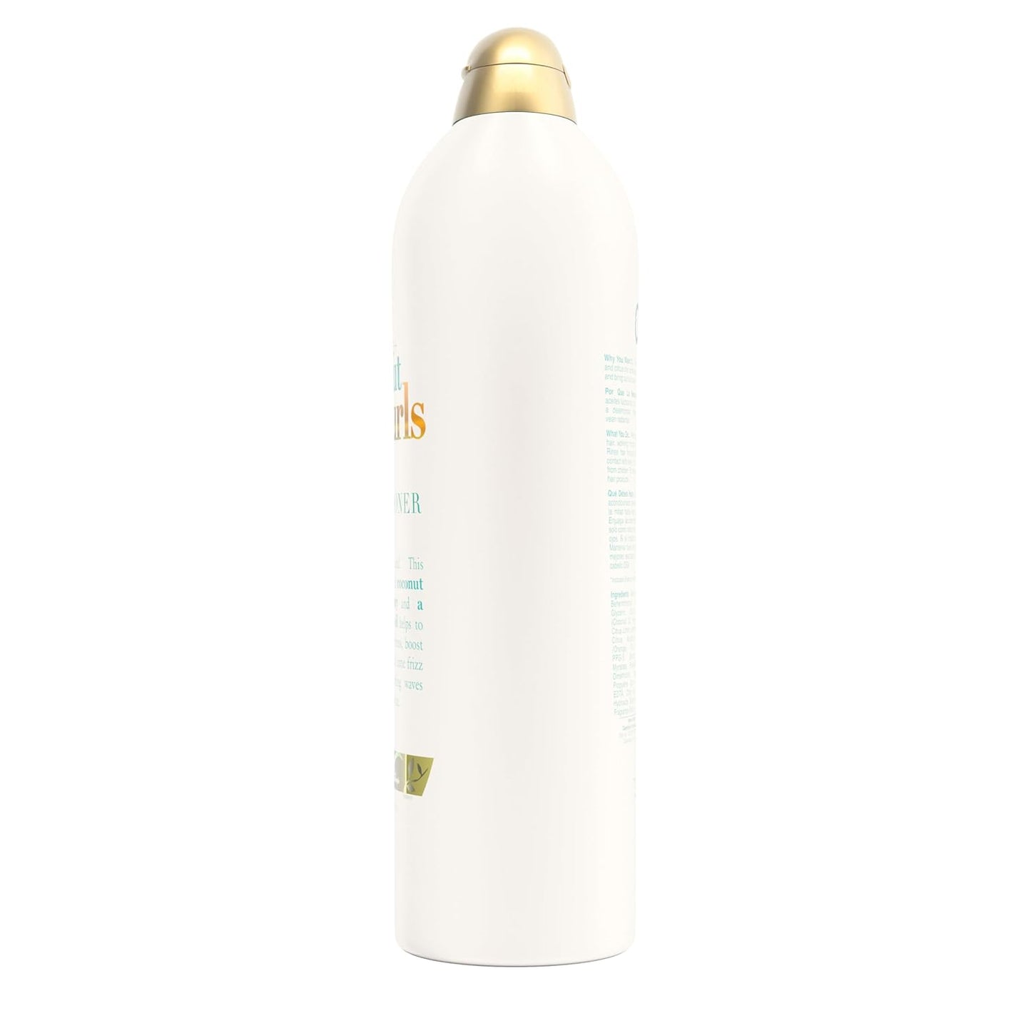 OGX Quenching + Coconut Curls Conditioner – Simple Curly Hair Care, One Bottle for Daily Moisture