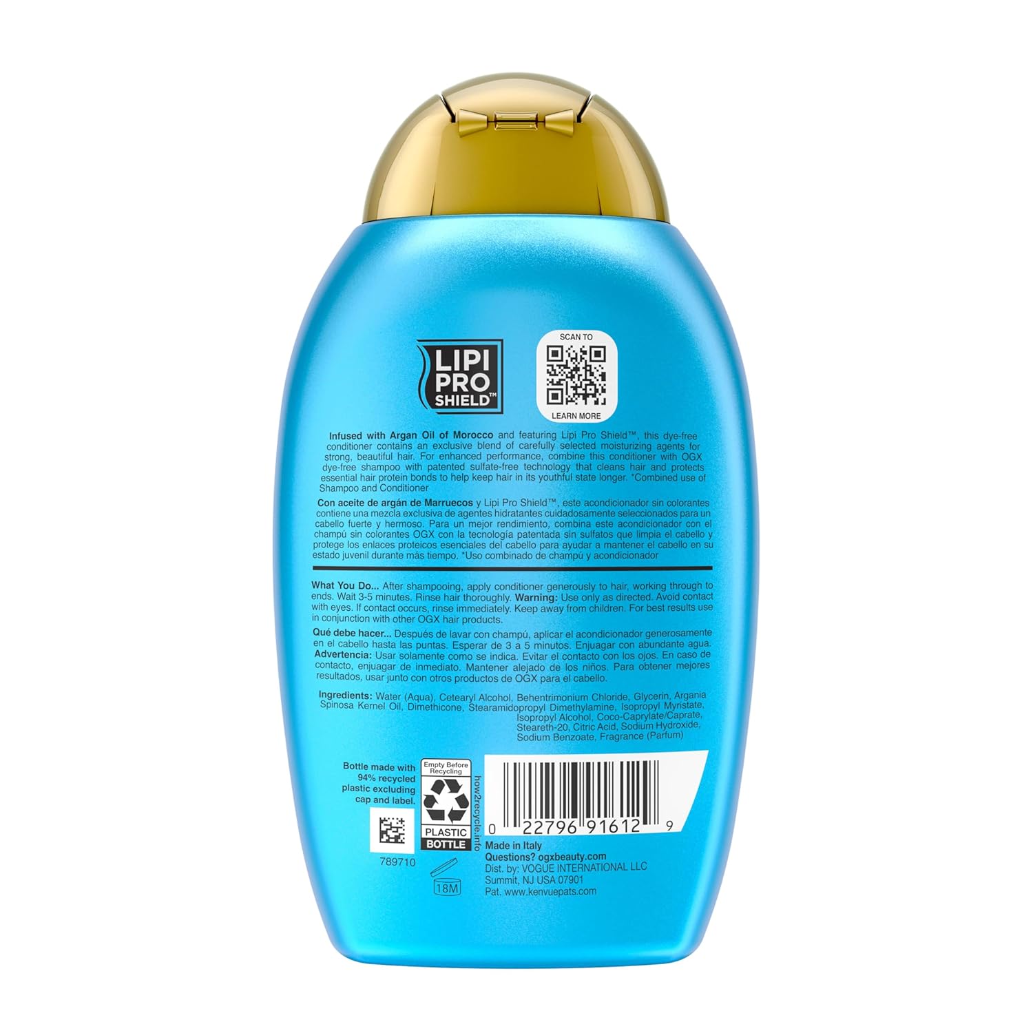 OGX Renewing + Argan Oil of Morocco Conditioner – Self-Care Hair Repair Ritual for Damaged Strands