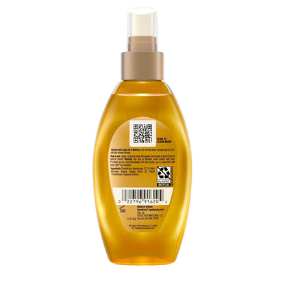 OGX Renewing Argan Oil of Morocco Weightless Healing Dry Oil Spray – Premium Salon-Quality Smoothing Treatment for Split Ends, 4 Fl Oz