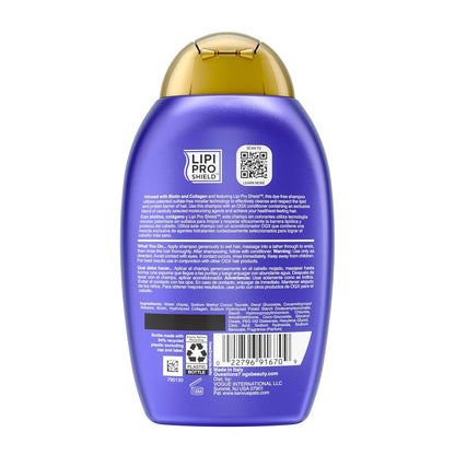 OGX Thick & Full Biotin & Collagen Volumizing Shampoo – Streamlined Daily Wash for the Intentional Bathroom, 13 fl oz