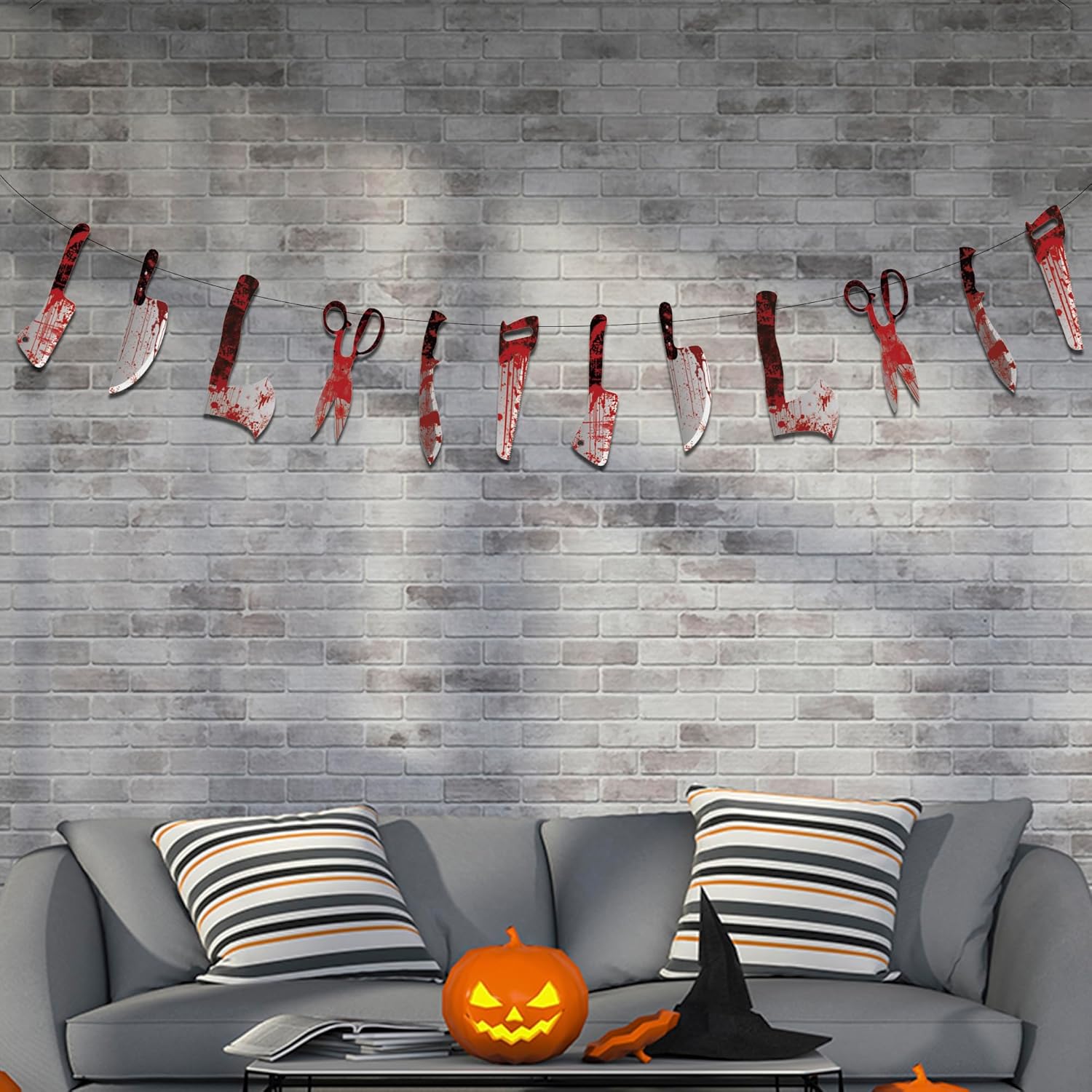 OHOME Halloween Decor Gift Set - 12pc Banner for Friends and Family Who Love Seasonal Hosting and Fall Party Styling