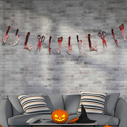 OHOME Halloween Decor Gift Set - 12pc Banner for Friends and Family Who Love Seasonal Hosting and Fall Party Styling