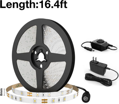 Olafus LED Strip Lights for Bedroom Decor, Dimmable Warm White Ambient Lighting for Cozy Living Spaces