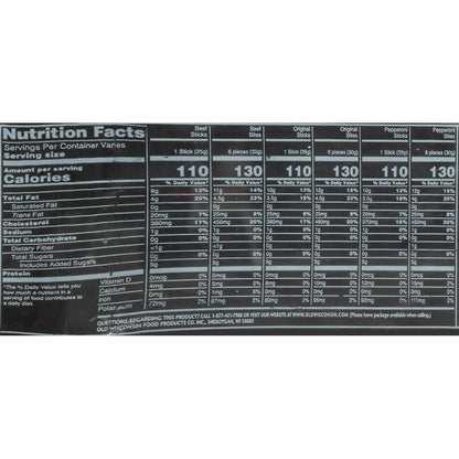 Old Wisconsin Beef Sausage Snack Sticks – Lunchbox Protein for School and After School Snacks