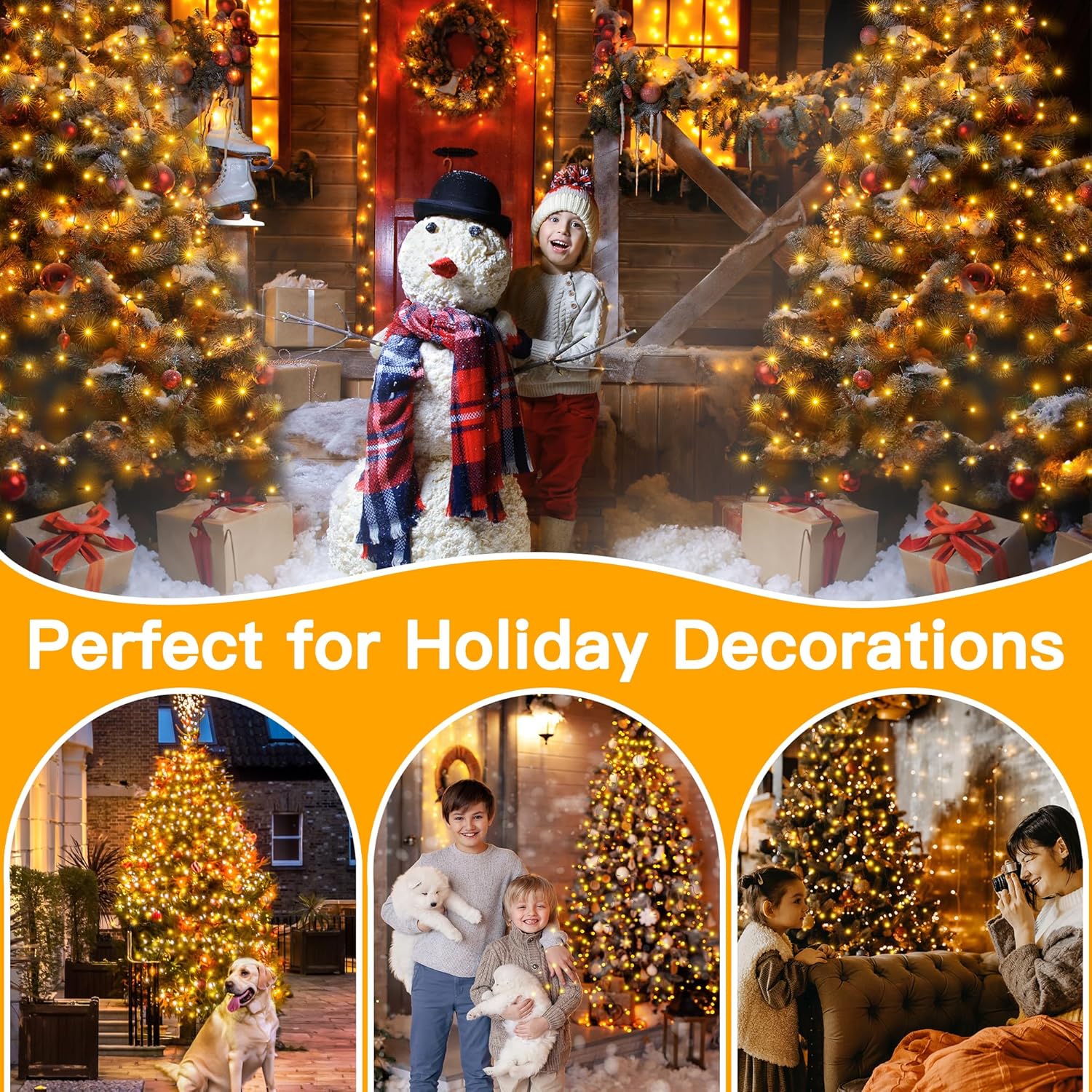 Ollny Christmas Tree Lights – Thoughtful Holiday Gift for Mom with Remote and 3 Timer Settings