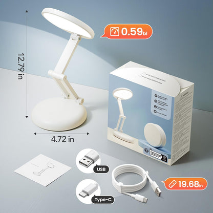 One Fire Cordless Desk Lamp – Thoughtful Birthday Gift for Her, Rechargeable Bedside Reading Light with 76-Hour Battery