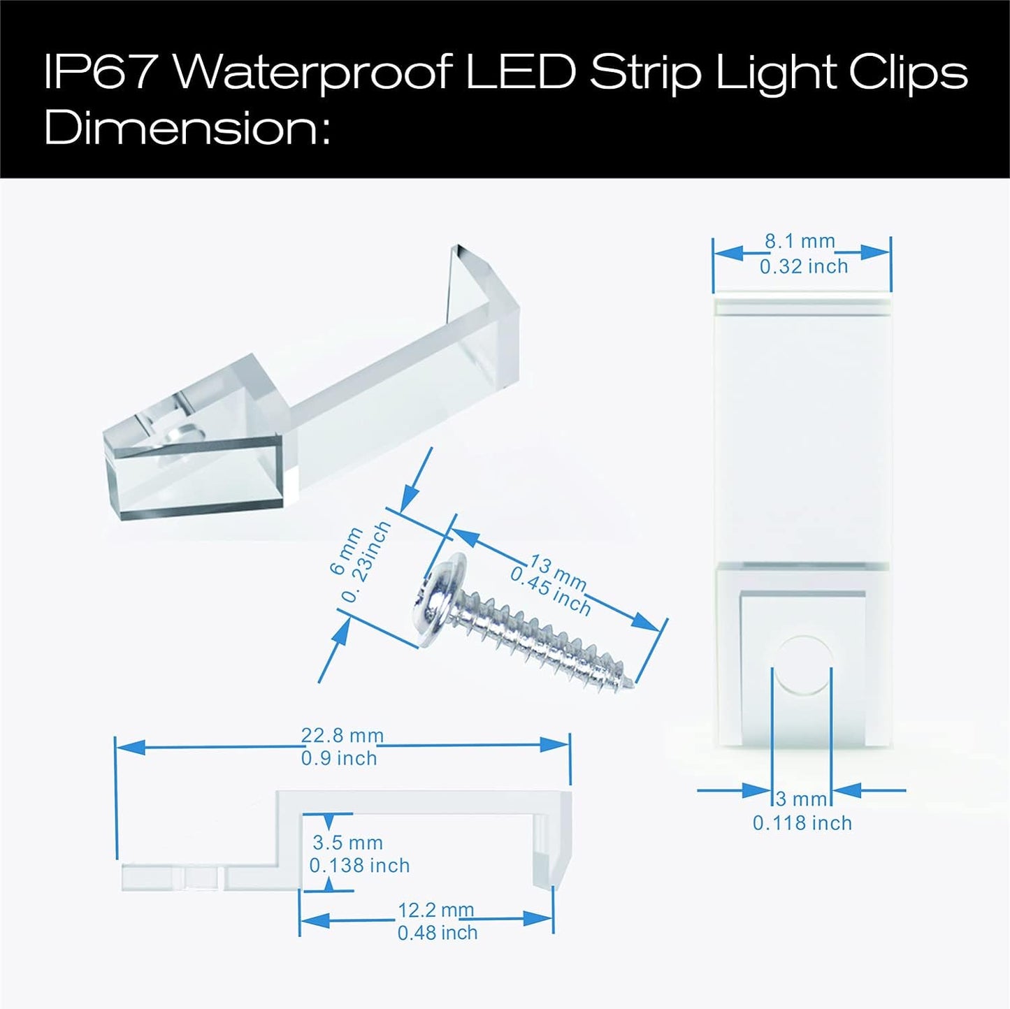 one-side screw fixing (single-screw) design versus traditional two-screw clips