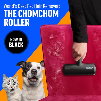 one-touch release button to empty collected fur