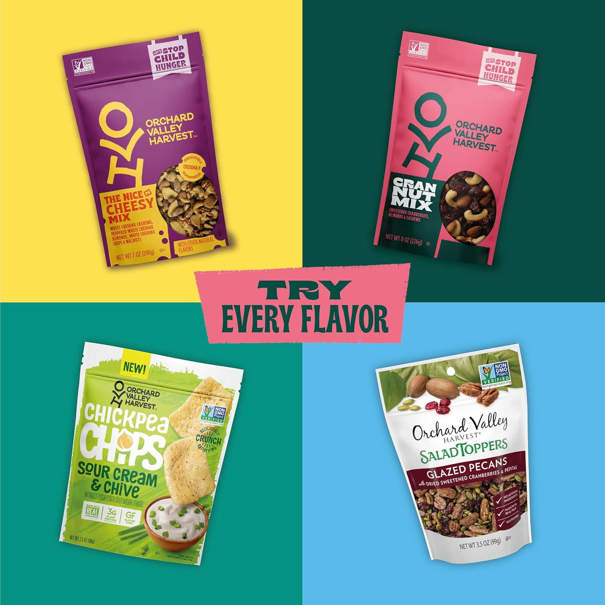 Orchard Valley Harvest Cran Nut Trail Mix – Plant-Based Mindful Snacking Pouches for Home Pantry Wellness Routines