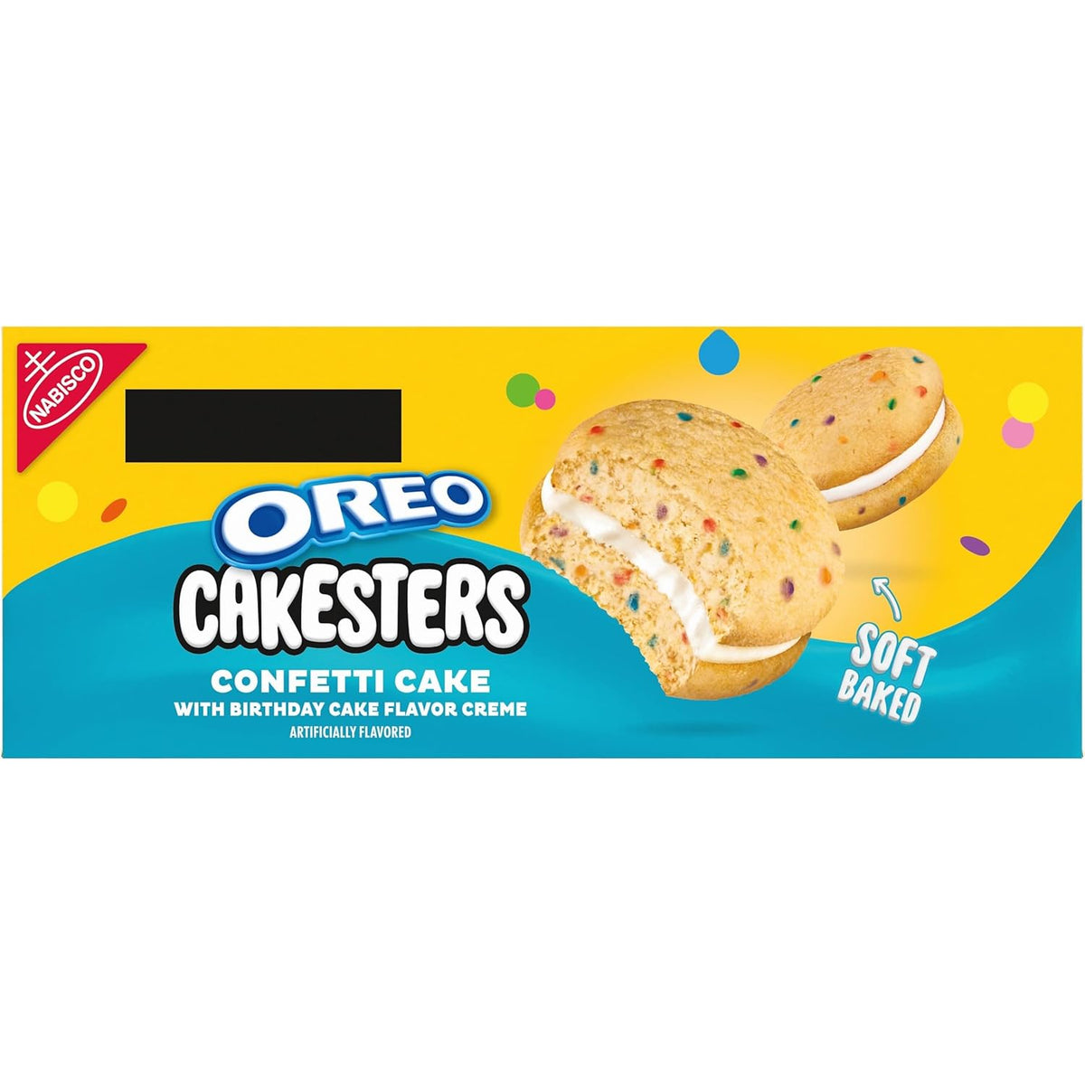 OREO Cakesters Confetti Cake Soft Snack Cakes – Office Desk Drawer Snack for Coworkers, 5 Individually Wrapped Packs