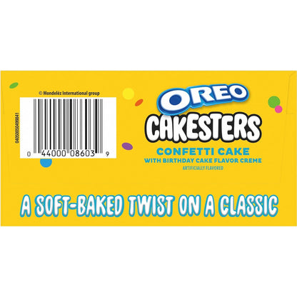 OREO Cakesters Confetti Cake Soft Snack Cakes – Office Desk Drawer Snack for Coworkers, 5 Individually Wrapped Packs