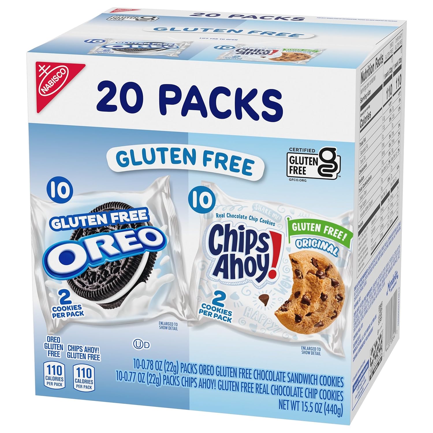 OREO & CHIPS AHOY! Gluten Free Cookies Variety Pack – Thoughtful Hostess Gift for Friends on a Gluten-Free Diet
